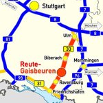 Foto Lage von Reute-Gaisbeuren - In Oberschwaben